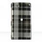 Hard Plastic Design Cover Case for LG Incite CT810 (AT&T) - Black Check