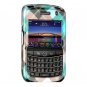 Hard Plastic Design Cover Case for BlackBerry Tour 9600/9630 - Blue Diagonal Check