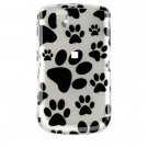 Hard Plastic Design Cover Case for BlackBerry Tour 9600/9630 - White Dog Paws