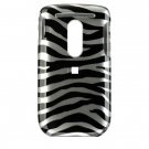 Hard Plastic Design Cover Case for HTC Dash 3G - Black / Silver Zebra