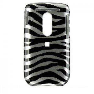 Hard Plastic Design Cover Case for HTC Dash 3G - Black / Silver Zebra