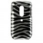 Hard Plastic Design Cover Case for HTC Dash 3G - Black / Silver Zebra