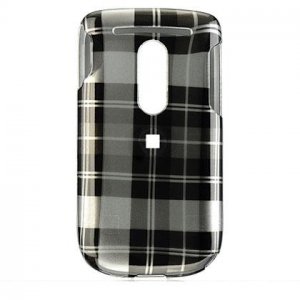 Hard Plastic Design Cover Case for HTC Dash 3G - Black Check