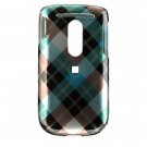 Hard Plastic Design Cover Case for HTC Dash 3G - Blue Diagonal Check