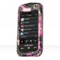 Hard Plastic Design Cover Case for Samsung Instinct S30 - Pink Butterfly