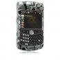 Hard Plastic Design Case for RIM BlackBerry 8330 Curve - Black Skulls