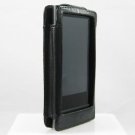 Full View Leather Cover Case for Samsung P3 - Black