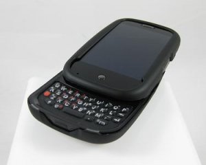Hard Plastic Rubber Feel Cover Case for Palm Pre - Black