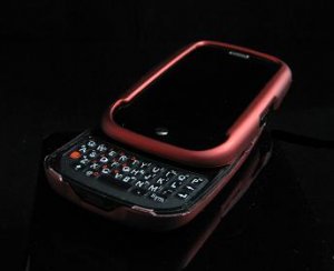 Hard Plastic Rubber Feel Cover Case for Palm Pre - Red