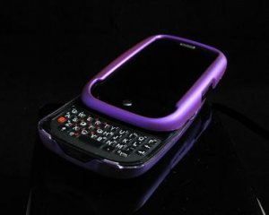 Hard Plastic Rubber Feel Cover Case for Palm Pre - Purple