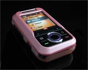 Hard Plastic Rubber Feel Cover Case for Motorola Rival A455 (Verizon) - Baby Pink