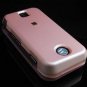 Hard Plastic Rubber Feel Cover Case for Motorola Rival A455 (Verizon) - Baby Pink