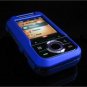 Hard Plastic Rubber Feel Cover Case for Motorola Rival A455 (Verizon) - Blue