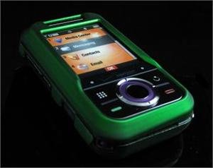 Hard Plastic Rubber Feel Cover Case for Motorola Rival A455 (Verizon) - Green