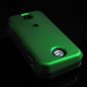 Hard Plastic Rubber Feel Cover Case for Motorola Rival A455 (Verizon) - Green