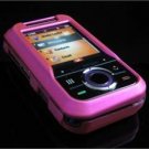 Hard Plastic Rubber Feel Cover Case for Motorola Rival A455 (Verizon) - Hot Pink