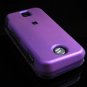 Hard Plastic Rubber Feel Cover Case for Motorola Rival A455 (Verizon) - Purple
