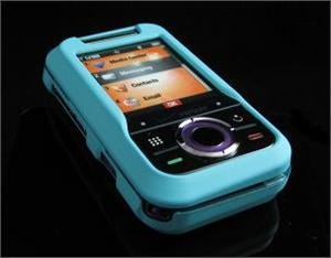 Hard Plastic Rubber Feel Cover Case for Motorola Rival A455 (Verizon) - Turquoise