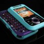 Hard Plastic Rubber Feel Cover Case for Motorola Rival A455 (Verizon) - Turquoise