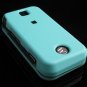 Hard Plastic Rubber Feel Cover Case for Motorola Rival A455 (Verizon) - Turquoise