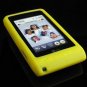 PREMIUM Soft Rubber Silicone Case for LG Dare - Yellow