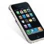 Hard Plastic Bling Design Cover Case for Apple iPhone 3G - Purple w/ Silver Hearts