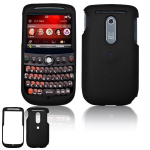 Hard Plastic Rubber Feel Cover Case for HTC Dash 3G - Black