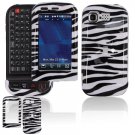 Hard Plastic Design Cover Case for LG Tritan AX840 - Black / White Zebra