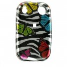 Hard Plastic Design Shield Cover Case for Palm Pre - Rainbow Butterfly Zebra