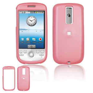 Hard Plastic Rubber Feel Cover Case for HTC G2 Mytouch - Pink