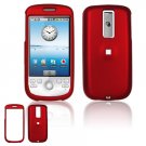 Hard Plastic Rubber Feel Cover Case for HTC G2 Mytouch - Red