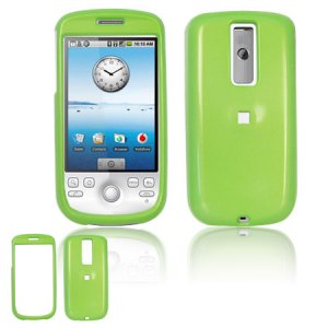 Hard Plastic Smooth Glossy Cover Case for HTC G2 Mytouch - Neon Green