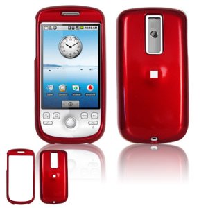 Hard Plastic Smooth Glossy Cover Case for HTC G2 Mytouch - Red