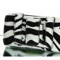 Horizontal Leather Safari Pouch Case Cover for LG enV3 VX9200- Black / White Zebra #2