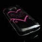 Hard Plastic Design Cover Case for LG enV Touch VX11000 (Verizon) - Pink Butterfly