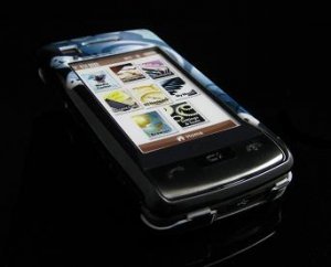 Hard Plastic Design Cover Case for LG enV Touch VX11000 (Verizon) - White Butterfly