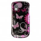 Hard Plastic Design Cover Case for Samsung Solstice (AT&T) - Pink Butterfly