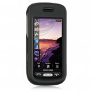 Hard Plastic Rubber Feel Case for Samsung Solstice (AT&T) - Black
