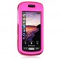 Hard Plastic Rubber Feel Case for Samsung Solstice (AT&T) - Hot Pink