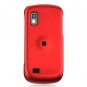 Hard Plastic Rubber Feel Case for Samsung Solstice (AT&T) - Red
