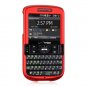 Hard Plastic Rubber Feel Case for HTC Ozone XV6175 - Red