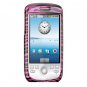 Hard Plastic Design Cover Case for HTC G2 Mytouch - Plum / Black Zebra