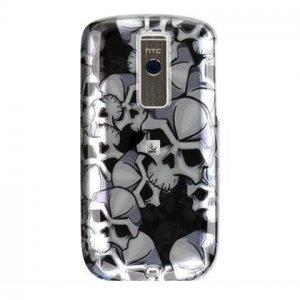 Hard Plastic Design Cover Case for HTC G2 Mytouch - Black Skulls