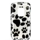 Hard Plastic Design Faceplate Case Cover for HTC Hero - Paw Print