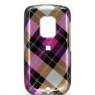 Hard Plastic Design Faceplate Case Cover for HTC Hero - Pink Argyle