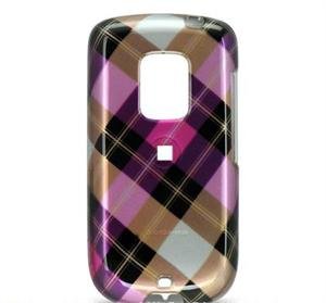 Hard Plastic Design Faceplate Case Cover for HTC Hero - Pink Argyle