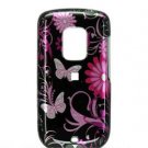 Hard Plastic Design Faceplate Case Cover for HTC Hero - Pink Butterflies