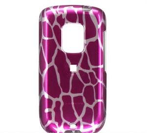 Hard Plastic Design Faceplate Case Cover for HTC Hero - Pink Giraffe