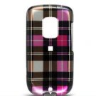 Hard Plastic Design Faceplate Case Cover for HTC Hero - Pink Plaid