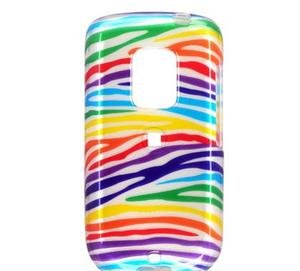 Hard Plastic Design Faceplate Case Cover for HTC Hero - Rainbow Stripes